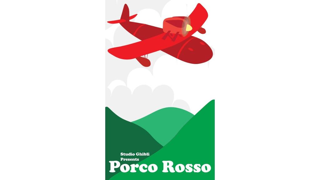 Porco Rosso block color poster