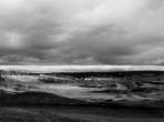 black and white photo of chambers bay