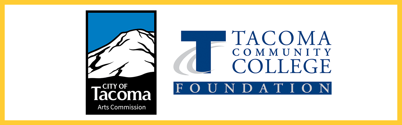 image of TCC Foundation logo and City of Tacoma Arts Commission logo