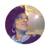 female looking off into the distance.