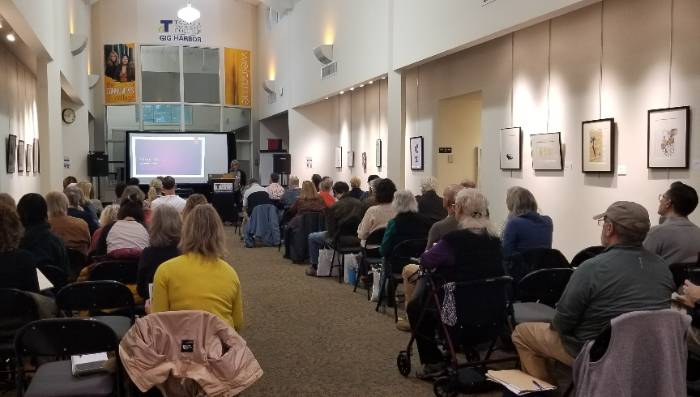 Audience watches Putsata Reang's masterclass.