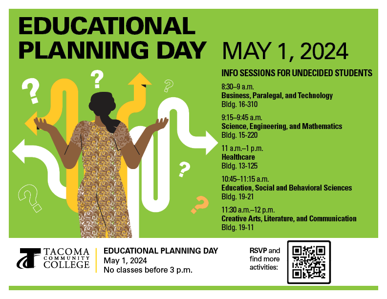Flyer for Educational Planning Day Spring 2024, May 1 