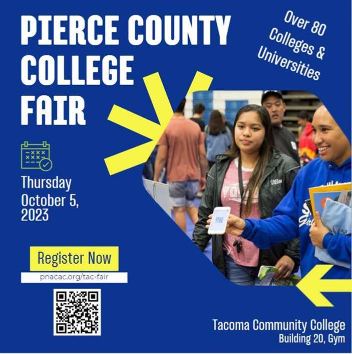 image for Pierce County College Fair Oct. 5 2023