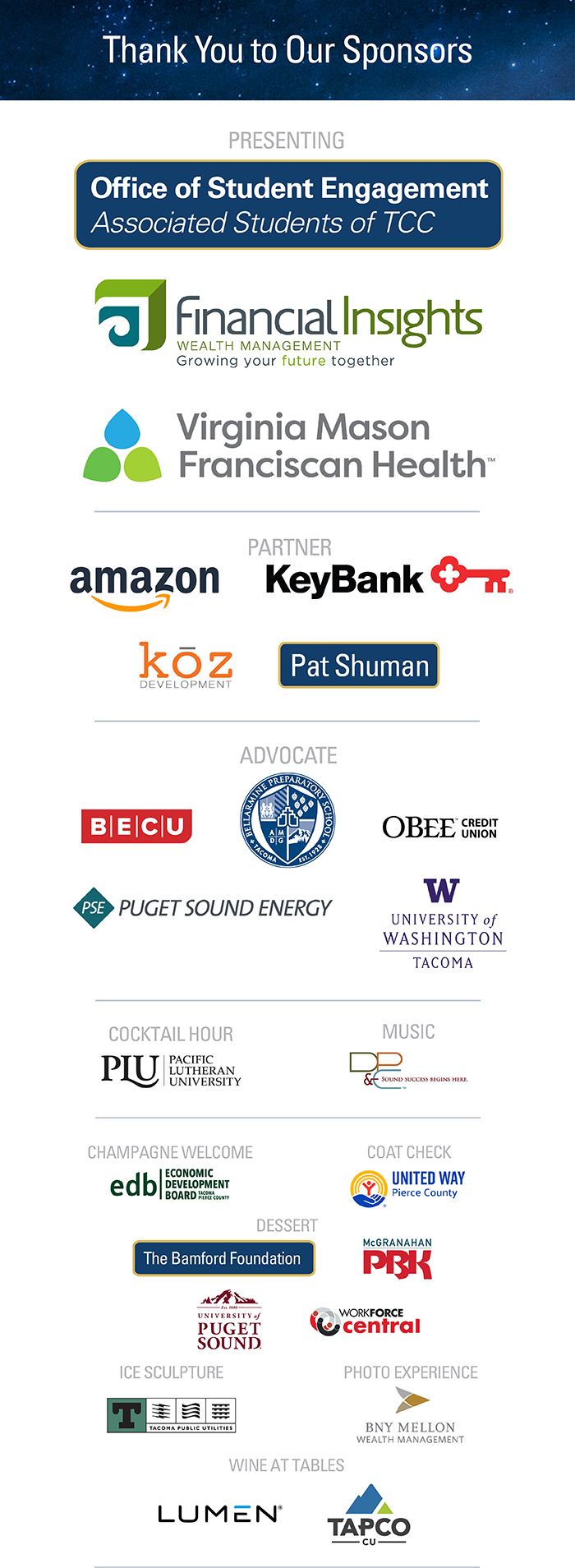 Empowering dreams sponsors' logos