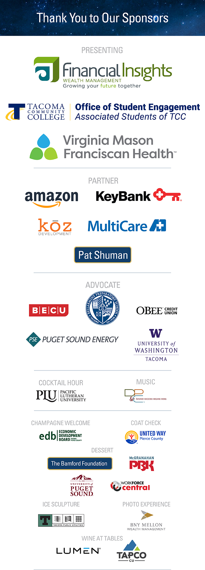 Empowering dreams sponsors' logos
