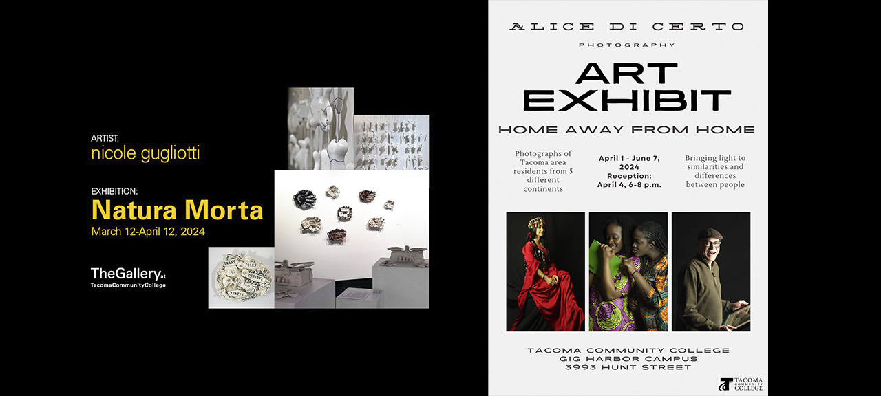 Art Receptions at TCC's Tacoma, Gig Harbor Campuses April 4