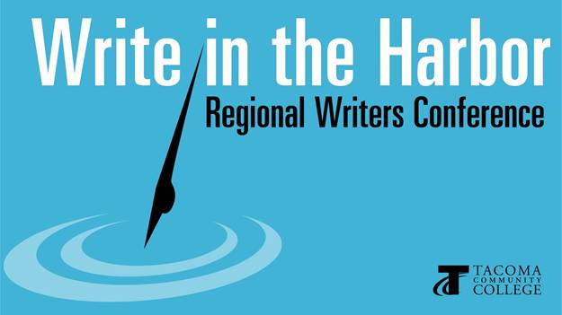 Image from Write in the Harbor, showing a pen dipped in ink. 
