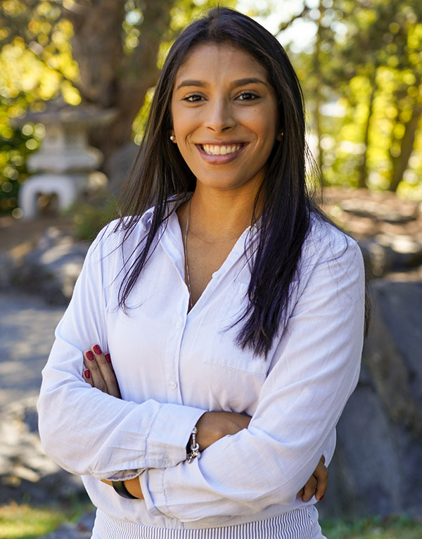 woman smiling 