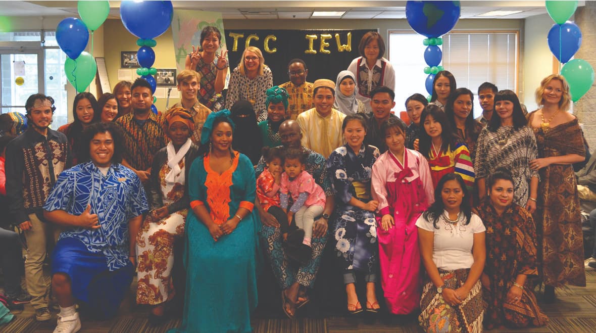 Participants at International Exchange Week kick-off (2016), TCC International Programs records, TCC Archives.