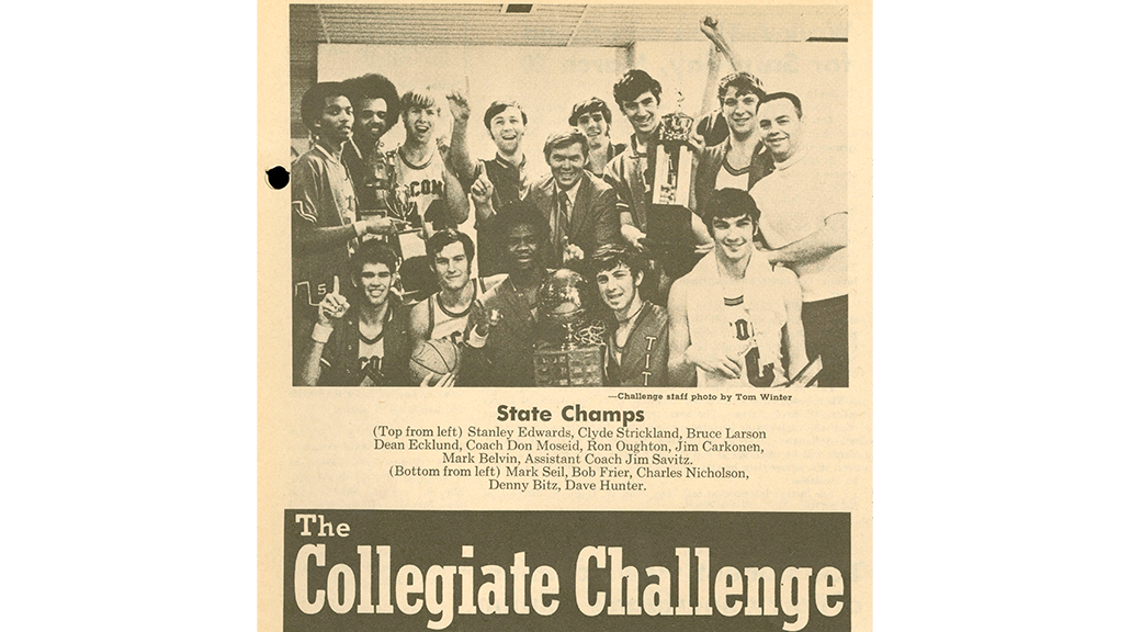 Historical photo of state champians sports team